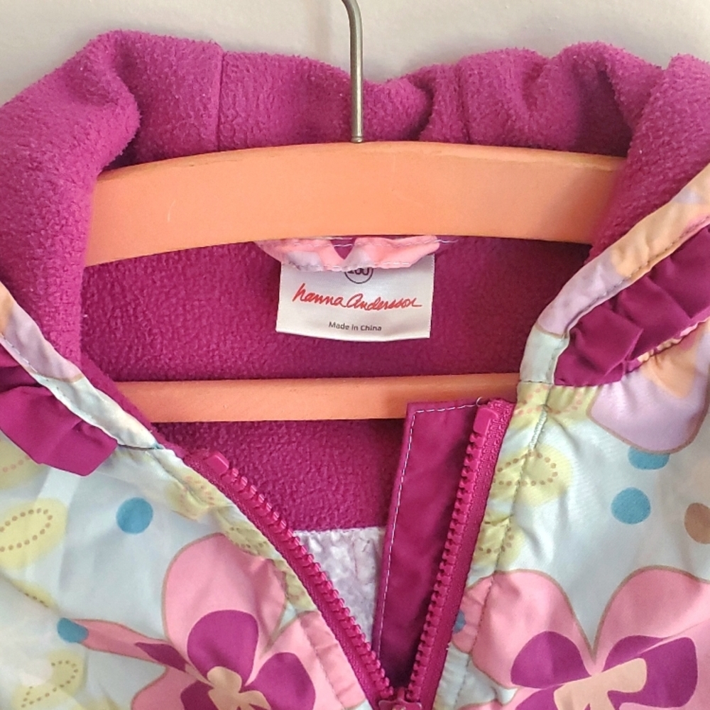 Hanna Andersson Colorful Floral Toddler Jacket - Picture 3 of 4